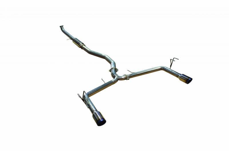 injen 16-20 honda civic 1.5l turbo 4cyl (sedan) 63mm ss cat-back exhaust w/ dual burnt titanium tips ses1572tt