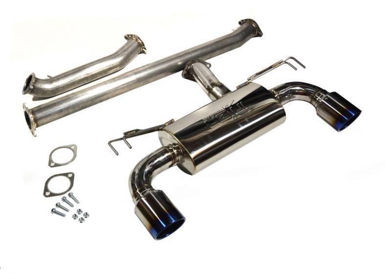 injen 08-15 mitsubishi evo x 2.0l 4cyl stainless steel cat-back exhaust ses1899cb