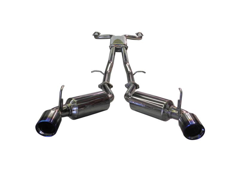 injen 09-20 nissan 370z dual 60mm ss cat-back exhaust w/ built in resonated x-pipe ses1989tt