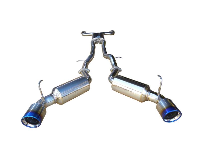 injen 08-13 infiniti g37/g37 ipl coupe 3.7l 76mm stainless steel exhaust w/ titanium tips ses1997tt