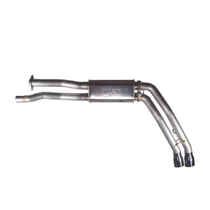 injen 17-20 ford f150 raptor super crew v6 3.5l 3in cat-back ss exhaust w/ dual black chrome tips ses9102