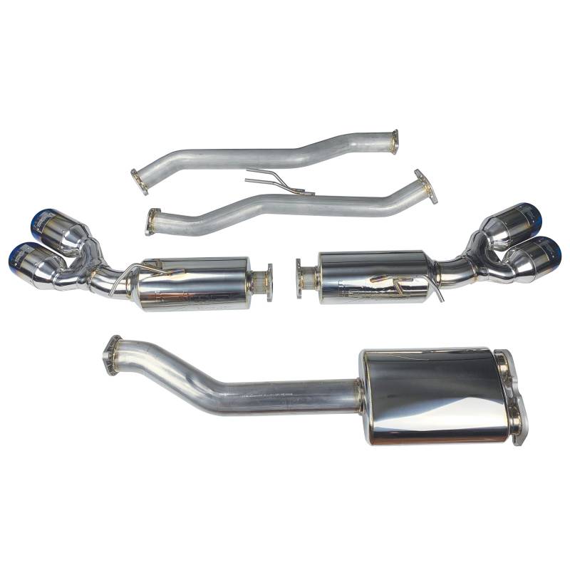 injen 10-13 hyundai genesis coupe 2.0l(t) 4cyl ss exhaust w/ 76mm y-pipe resonator/molded ss flanges ses1386tt