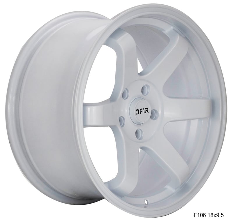 18x8.5 f1r f106 white 5x100 35mm