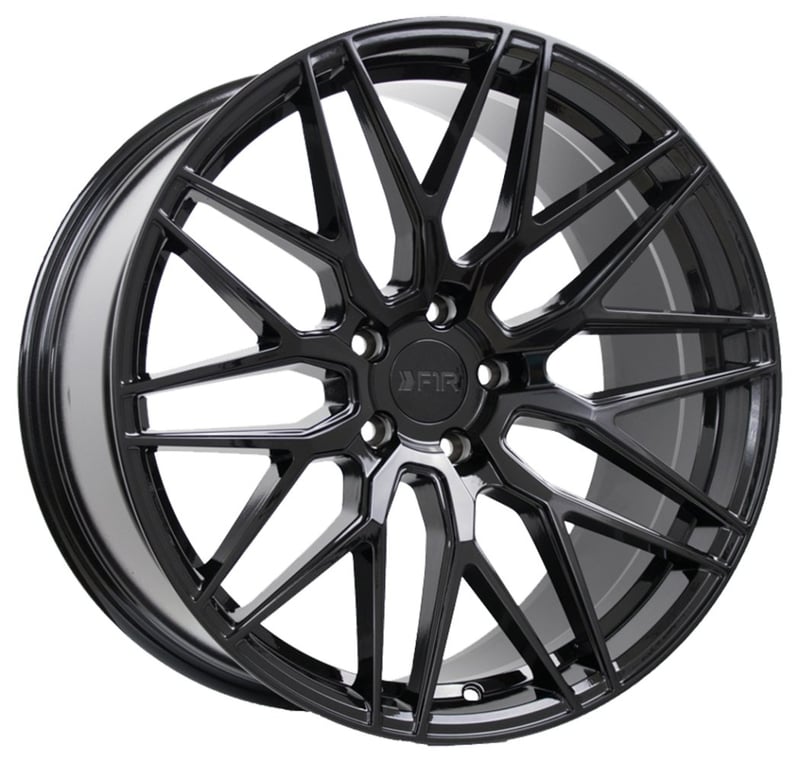 20x9 f1r f103 gloss black 5x4.5/114.3 35mm