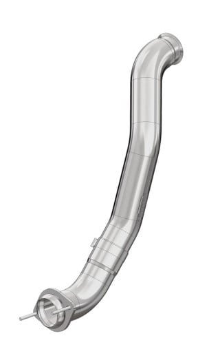 mbrp 08-10 ford 6.4l powerstroke 4in turbo down-pipe aluminized falca455