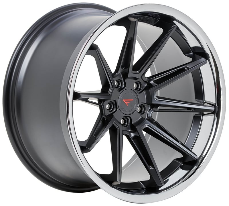 19x10.5 ferrada cm2 matte black w/ chrome lip 5x120 42mm (custom)