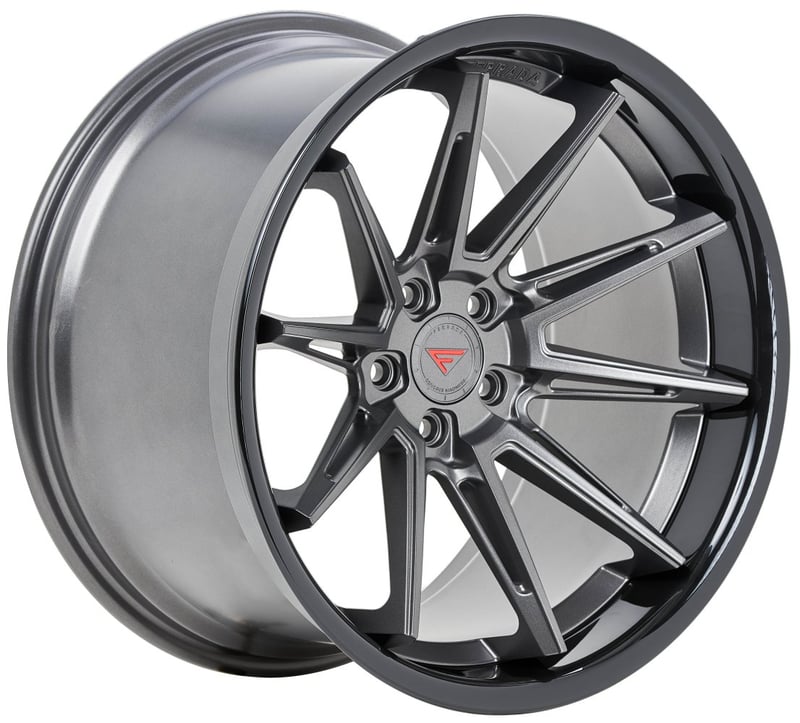 22x11 ferrada cm2 matte graphite w/ gloss black lip 5x115 20mm (custom)