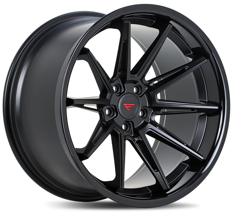 19x10.5 ferrada cm2 matte black w/ gloss black lip 5x4.5/114.3 43mm