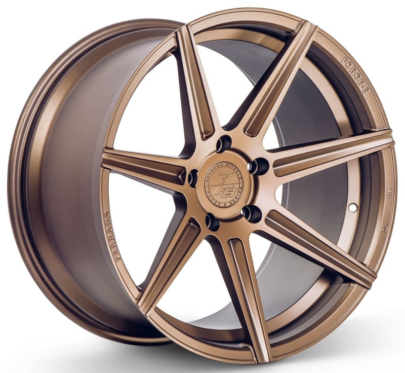 (clearance - no returns) 20x11 ferrada forge-8 fr7 matte bronze (rotary forged) 5x5/127 45mm