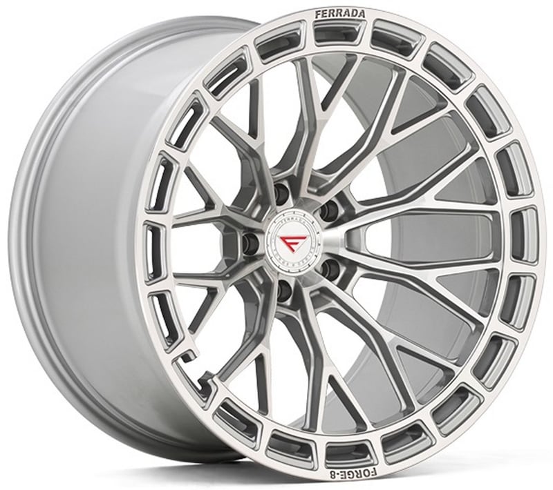 22x10.5 ferrada forge-8 fr12 machine silver (rotary forged) (deep concave) 5x5/127 28mm