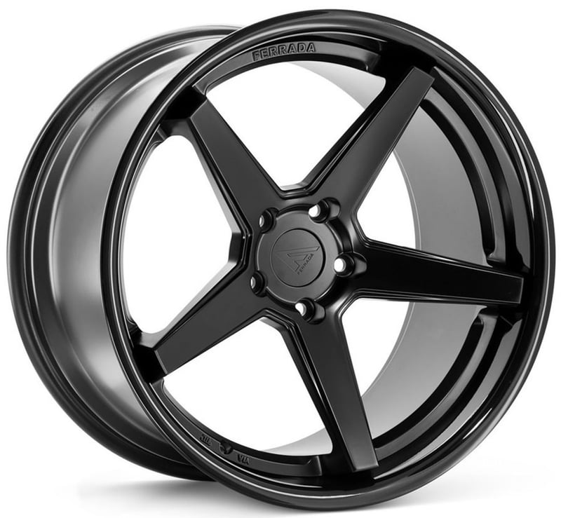22x10.5 ferrada fr3 matte black w/ gloss black lip 5x4.5/114.3 42mm
