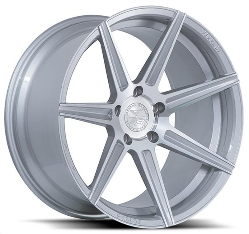20x10 ferrada forge-8 fr7 machined silver (rotary forged) 5x120 25mm