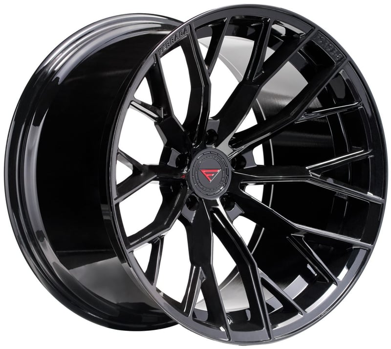 20x11 ferrada forge-8 fr9 obsidian black (rotary forged) (deep concave) 5x112 20mm