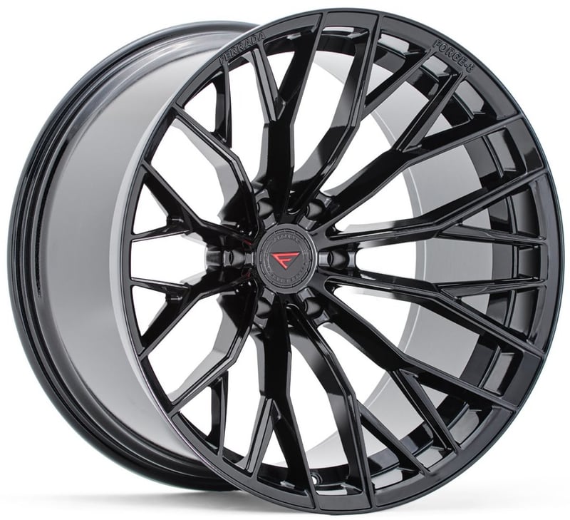 22x12 ferrada forge-8 off-road ftr9 obsidian black (rotary forged) (* may require trimming) 6x5.5/139.7 -44mm