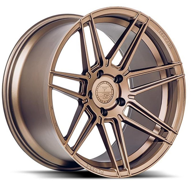 (clearance - no returns) 20x9 ferrada forge-8 fr6 matte bronze (rotary forged) 5x130 45mm