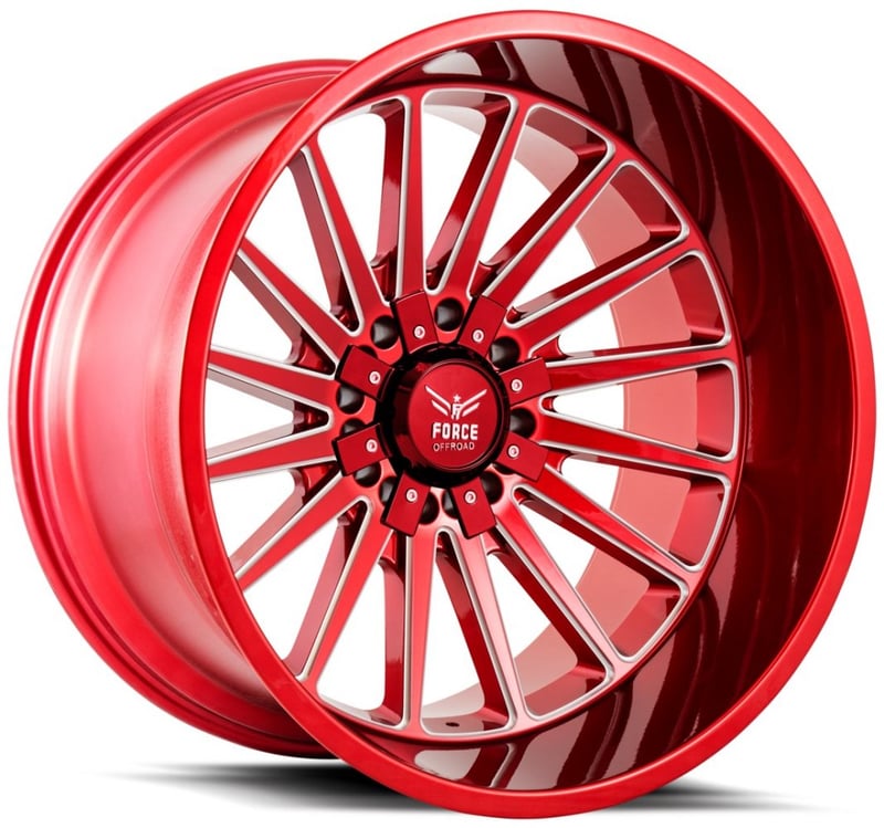 20x12 force off-road f40 candy red milled (* may require trimming) 5x5/127 5x5.5/139.7 -44mm