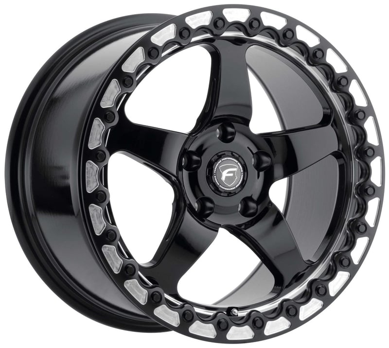 Forgestar D5 Beadlock Gloss Black w/ Machined Lip