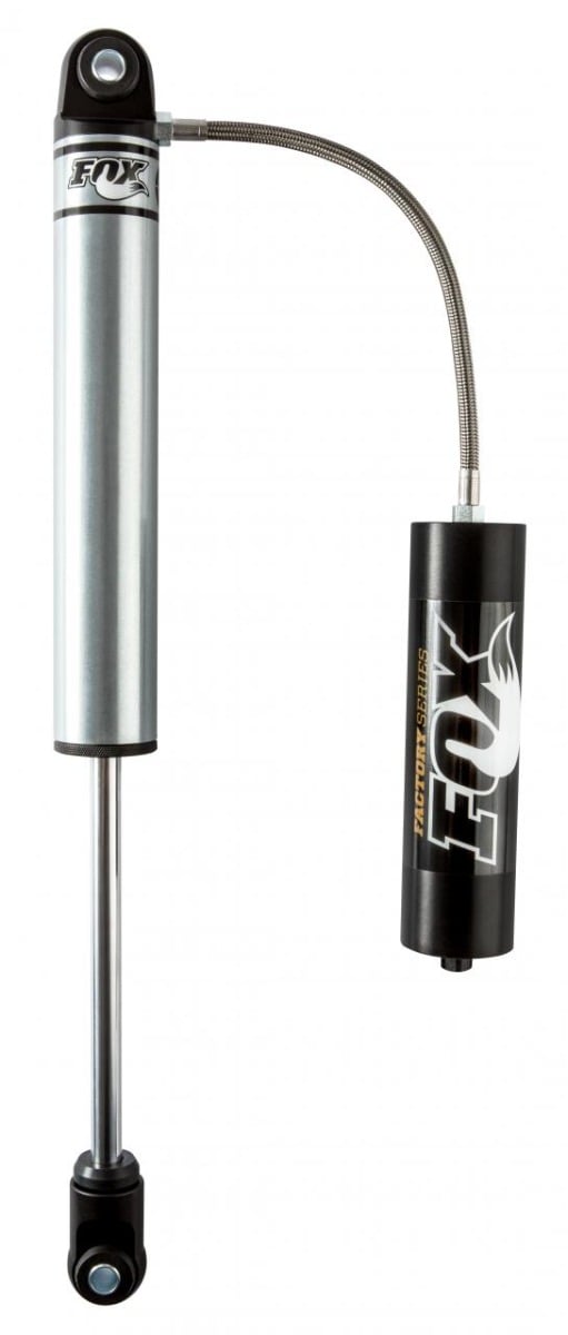 fox 2.0 factory series 10in. smooth body remote res. shock w/hrglss eyelet/cap (custom valvg) - blk 980-24-032-1