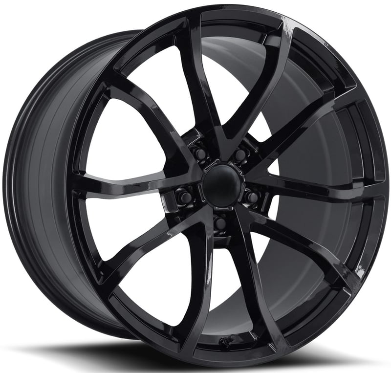 20x12 corvette c7 grand sport replica wheel gloss black fr25f (flow formed) 5x4.75/120.7 59mm