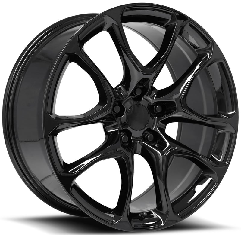 20x10 dodge durango srt replica wheel gloss black fr551f 5x5/127 50mm
