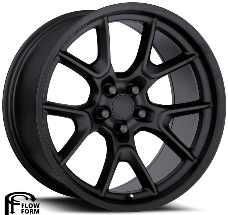 Factory Reproductions Replica Dodge Anniversary FR66F Replica Wheel Satin Black FR66F