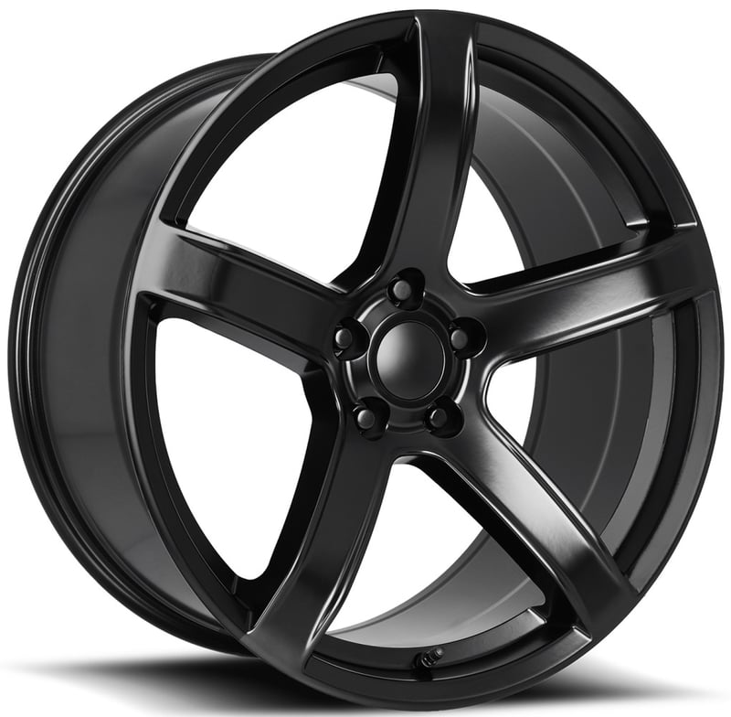 20x11 dodge hellcat hc2 replica wheel satin black fr77f 5x115 -2.5mm