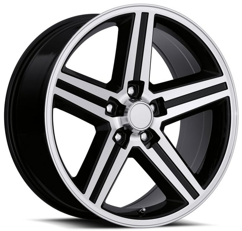 20x9 iroc replica wheel black machined fr11 5x5/127 0mm