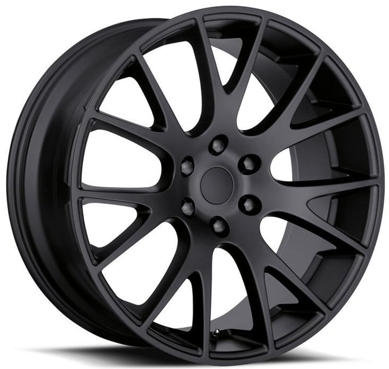 20x9 dodge ram hellcat replica wheel satin black fr70 (6 lug) 6x5.5/139.7 25mm