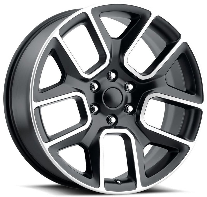 Factory Reproductions Replica Dodge Ram 1500 FR76 Replica Wheel Satin Black Machined Face FR76