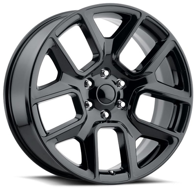 Factory Reproductions Replica Dodge Ram 1500 FR76 Replica Wheel Gloss Black FR76
