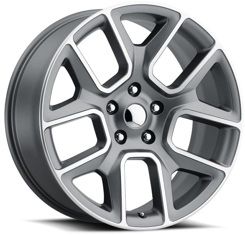 Factory Reproductions Replica Dodge Ram 1500 FR76 Replica Wheel Grey Machined Face FR76
