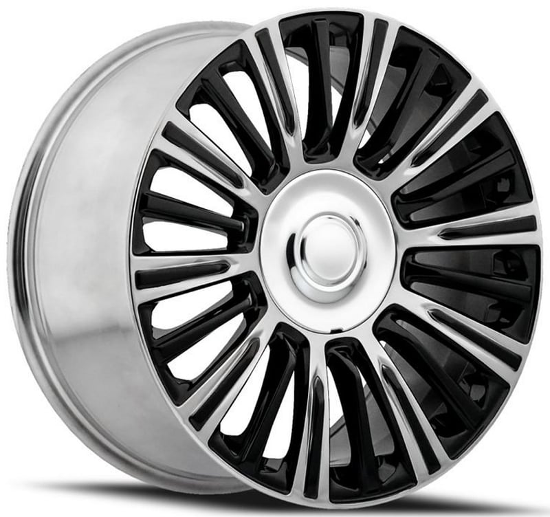 Factory Reproductions Replica Cadillac Escalade Platinum FR91 Replica Wheel Gloss Black Polished