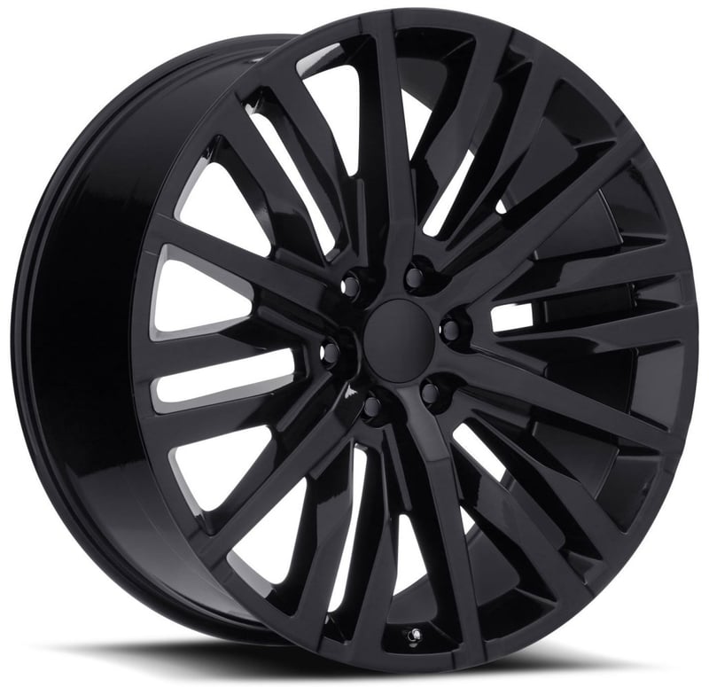 Factory Reproductions Replica GM Split-6 Spoke Replica Wheel Gloss Black