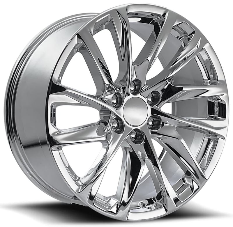 20x9 gmc escalade 12 spoke replica wheel chrome fr98 6x5.5/139.7 28mm