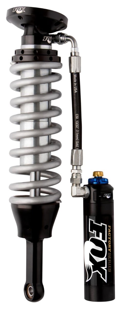 fox 07-21 tundra 2.5 factory series 6.01in. remote res. coilover shock w/dsc adj. - black/zinc 880-06-367
