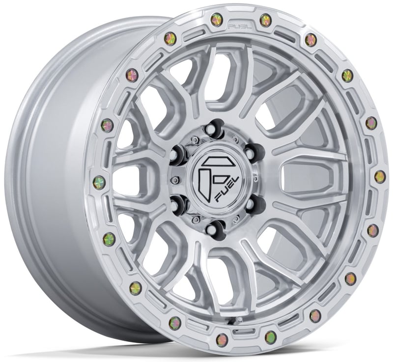 20x9 fuel off-road surge gloss silver machined fc881 6x135 1mm