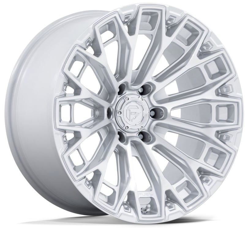 18x9 fuel off-road trax gloss silver machined fc882 6x5.5/139.7 1mm