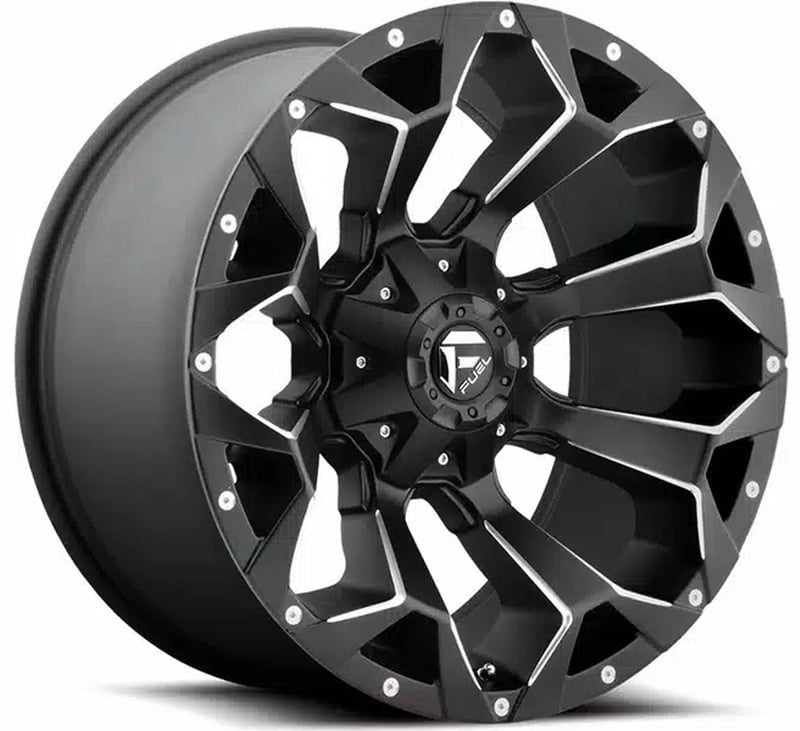 20x9 fuel off-road assault matte black milled d546 6x135 6x5.5/139.7 19mm