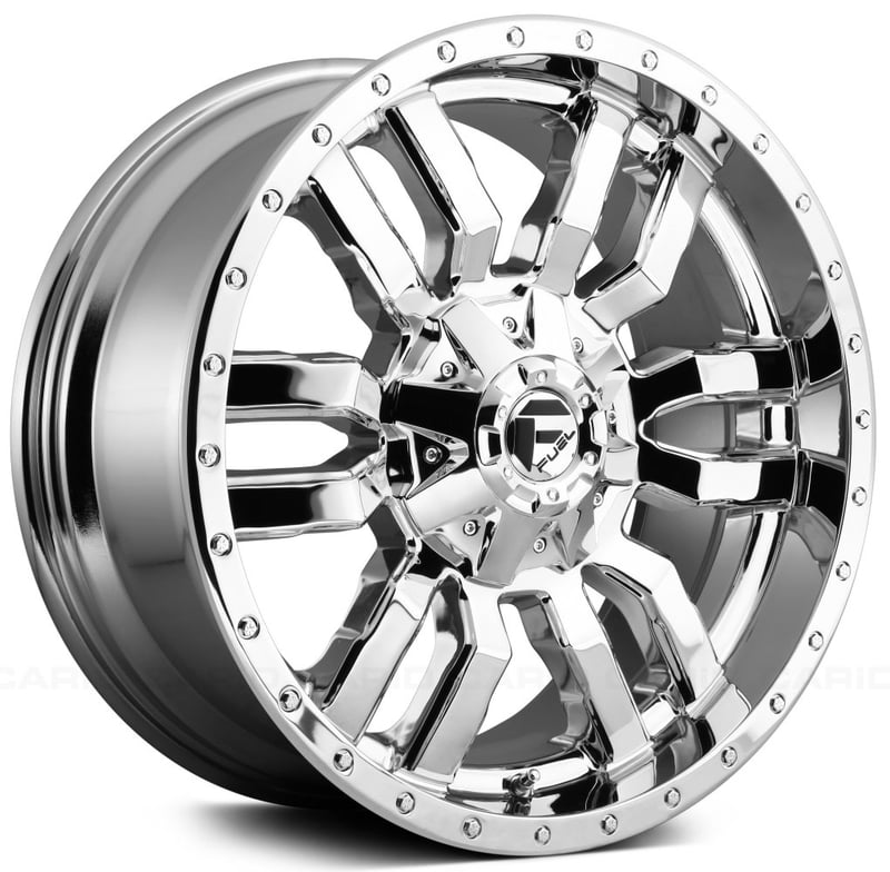 20x9 fuel off-road sledge chrome d631 5x5.5/139.7 5x150 1mm