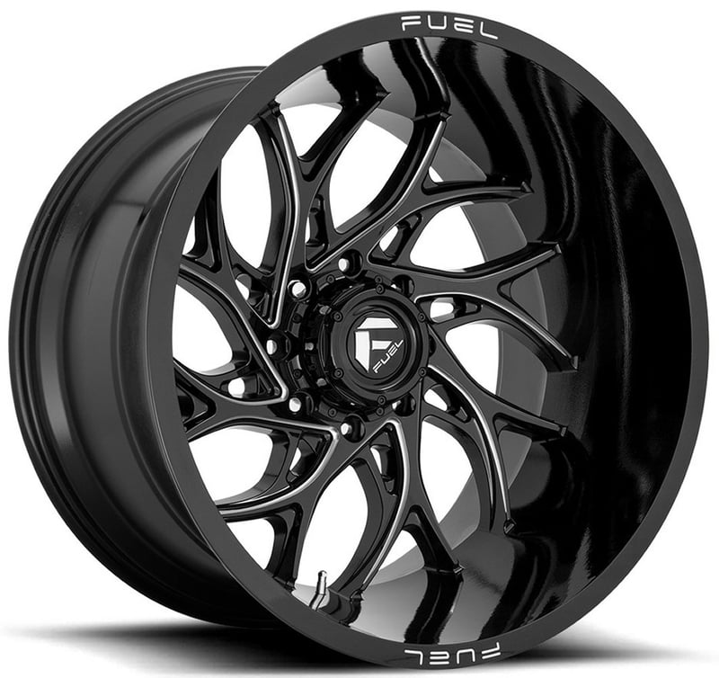 22x10 fuel off-road runner gloss black milled d741 8x6.5/165 -18mm