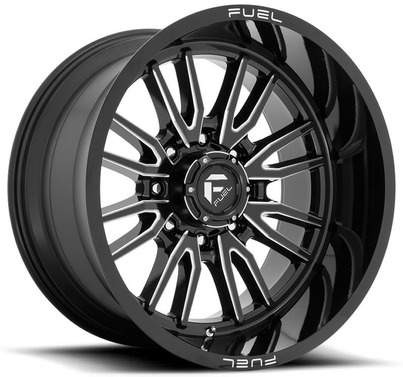 20x9 fuel off-road clash 8 gloss black milled d761 8x6.5/165 1mm