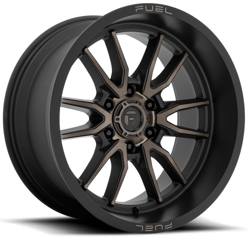 20x10 fuel off-road clash 6 matte black w/ double dark tint d762 6x135 -18mm