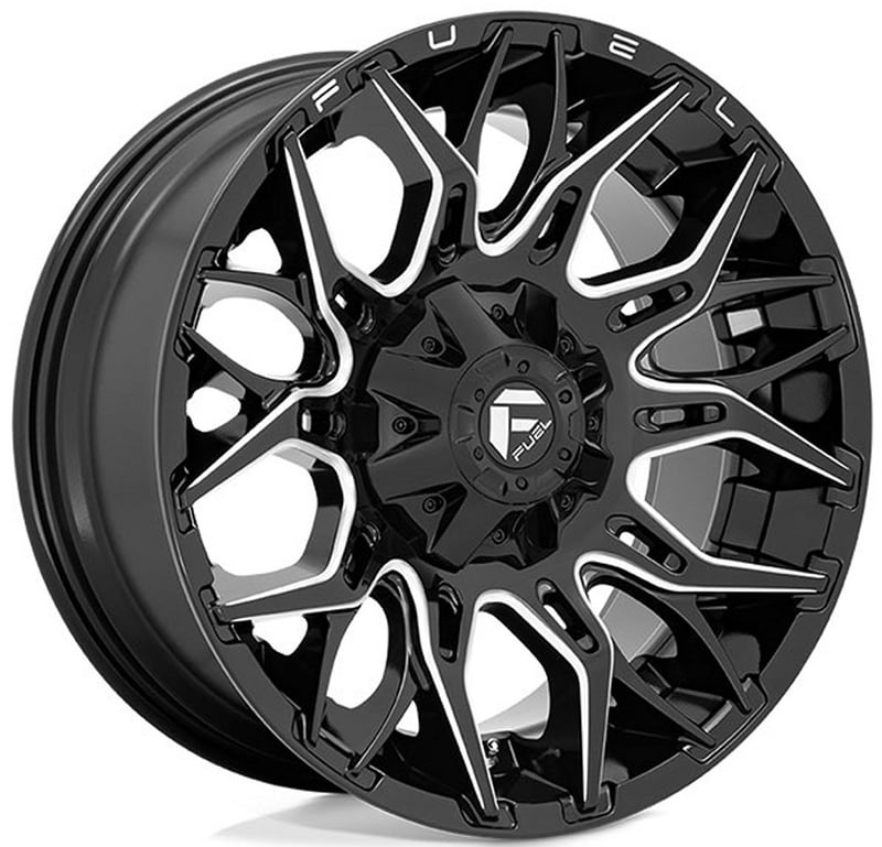 20x9 fuel off-road twitch gloss black milled d769 5x5.5/139.7 5x150 1mm