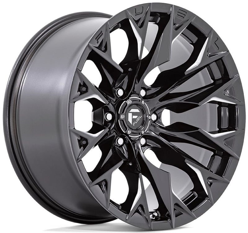 20x9 fuel off-road flame 6 gloss black milled d803 6x5.5/139.7 1mm