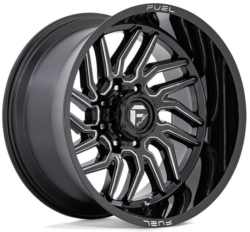 24x12 fuel off-road hurricane gloss black milled d807 (* may require trimming) 5x5/127 -44mm