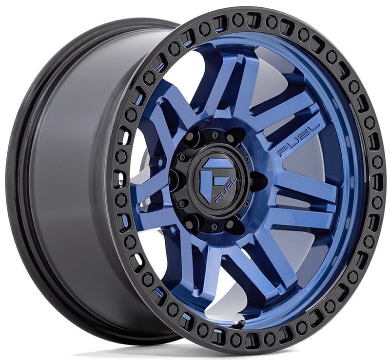 (clearance - no returns) 17x9 fuel off-road syndicate dark blue w/ black ring d813 6x5.5/139.7 -12mm