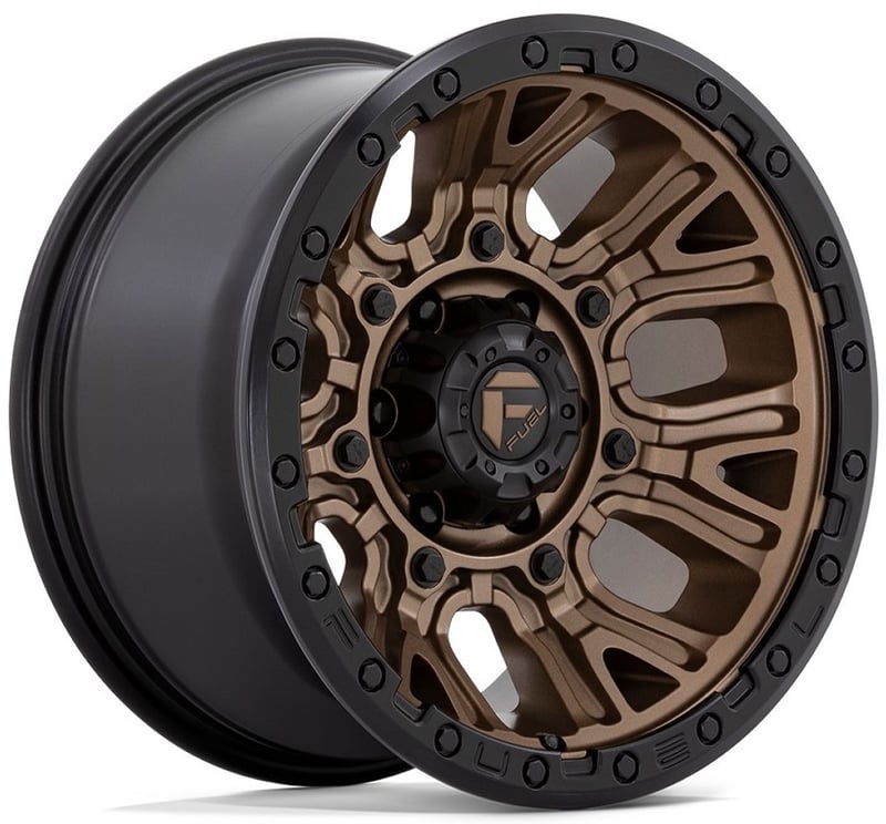 20x10 fuel off-road traction matte bronze w/ black ring d826 8x170 -18mm