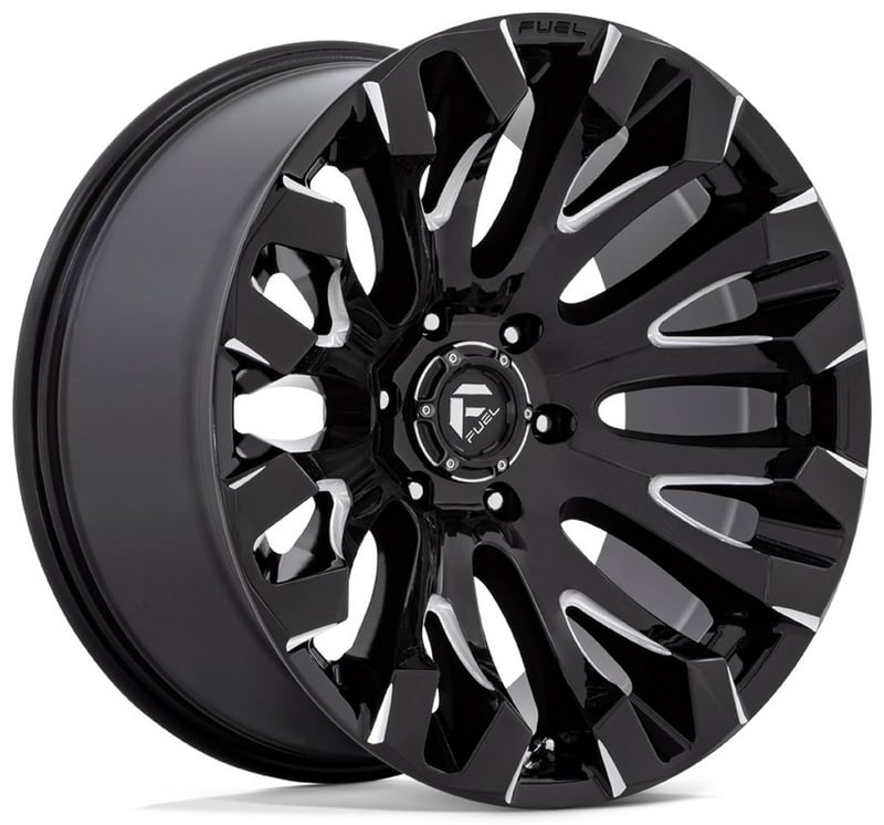 20x10 fuel off-road quake gloss black milled d828 5x5.5/139.7 -18mm