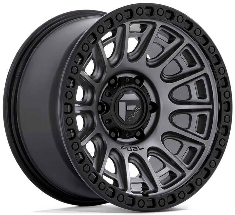 17x9 fuel off-road cycle matte gunmetal w/ black ring d835 6x5.5/139.7 1mm