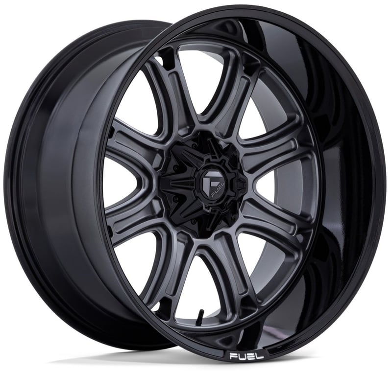 Fuel Off-Road D853 Darkstar Matt Gunmetal w/ Gloss Black